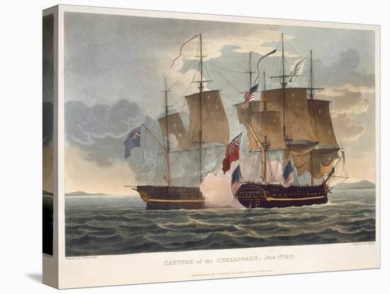 The Capture of Chesapeake, June 1st 1813, engraved by Bailey for J. Jenkins's 'Naval Achievements'-Thomas Whitcombe-Premier Image Canvas