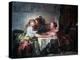 The Captured Kiss, Late 18th Century-Jean-Honore Fragonard-Premier Image Canvas