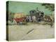 The Caravans, Gypsy Camp Near Arles (Les Roulottes / Campement De Bohémiens), 1888-Vincent van Gogh-Premier Image Canvas