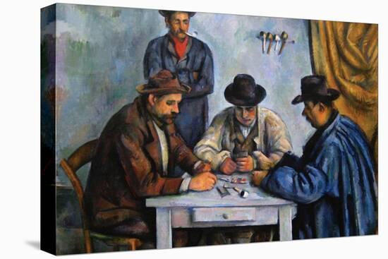 The Card Players-Paul Cézanne-Stretched Canvas