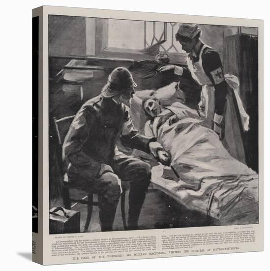 The Care of the Wounded, Sir William Maccormac Visiting the Hospital at Pietermaritzburg-Sydney Prior Hall-Premier Image Canvas