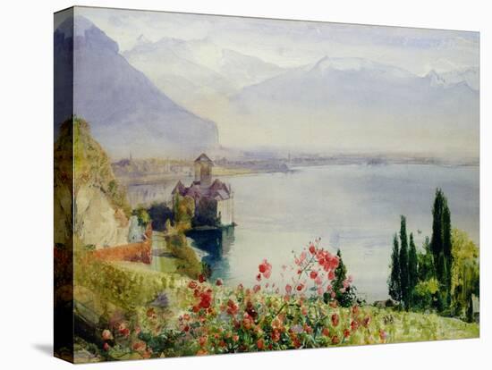 The Castle at Chillon-John William Inchbold-Premier Image Canvas