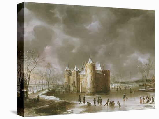 The Castle of Muiden in Winter-Jan Brueghel the Elder-Premier Image Canvas