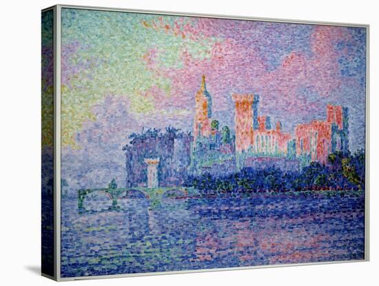 The Castle of the Popes in Avignon. Painting by Paul Signac (1863-1935), 1900. Oil on Canvas. Dim:-Paul Signac-Premier Image Canvas