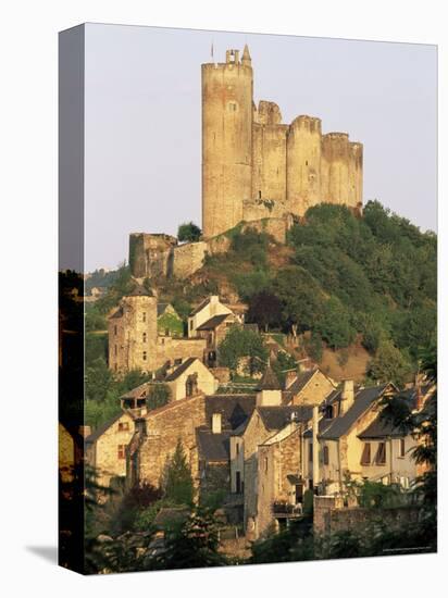 The Castle Towering Above Village Houses, in Early Morning Light, Najac, Midi-Pyrenees, France-Ruth Tomlinson-Premier Image Canvas