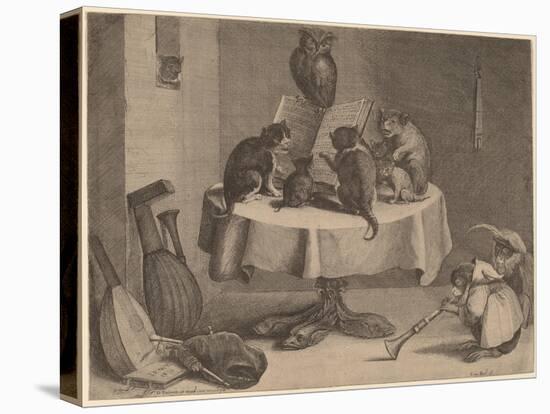 The Cat's Concert-David the Younger Teniers-Premier Image Canvas