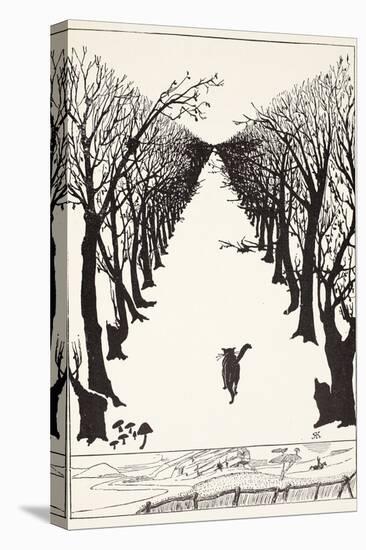 The Cat That Walked by Himself, Illustration from 'Just So Stories for Little Children'-Rudyard Kipling-Premier Image Canvas
