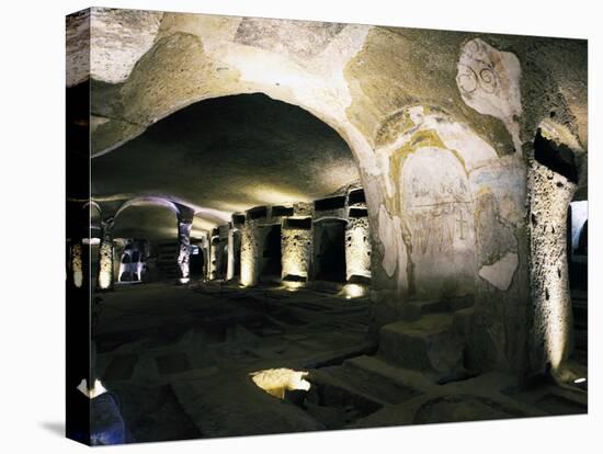 The Catacombs of San Gennaro (St. Januarius), Naples, Campania, Italy, Europe-Oliviero Olivieri-Premier Image Canvas