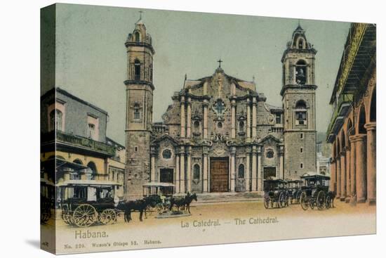 The Cathedral, Havana, Cuba, C1910-null-Premier Image Canvas