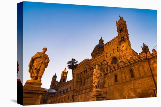 The Cathedral in Palermo at Night, Palermo, Sicily, Italy, Europe-Martin Child-Premier Image Canvas