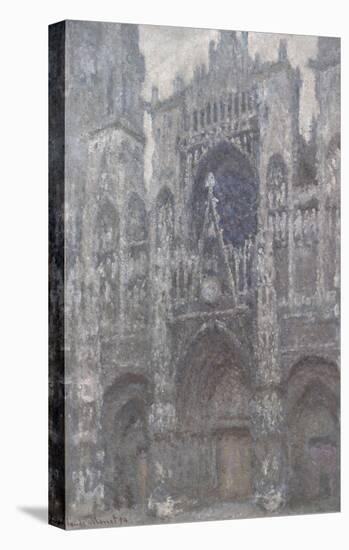 The Cathedral in Rouen, The Portal, Grey Weather, 1892-Claude Monet-Stretched Canvas