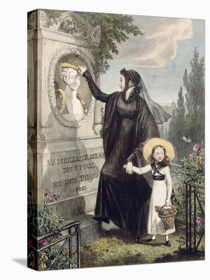 The Cemetery of Pere Lachaise, Printed by Charles Joseph Hullmandel Pub. 1822-John James Chalon-Premier Image Canvas