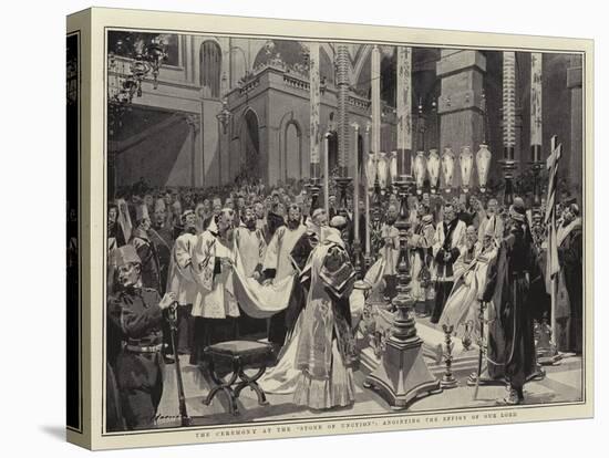 The Ceremony at the Stone of Unction, Anointing the Effigy of Our Lord-Frederic De Haenen-Premier Image Canvas