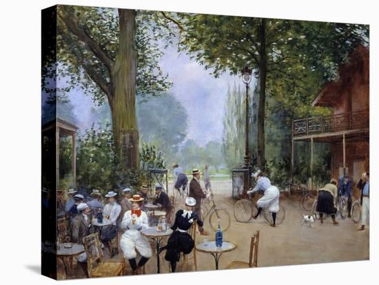 The Chalet Du Cycle in the Bois De Boulogne by Jean Beraud-null-Premier Image Canvas
