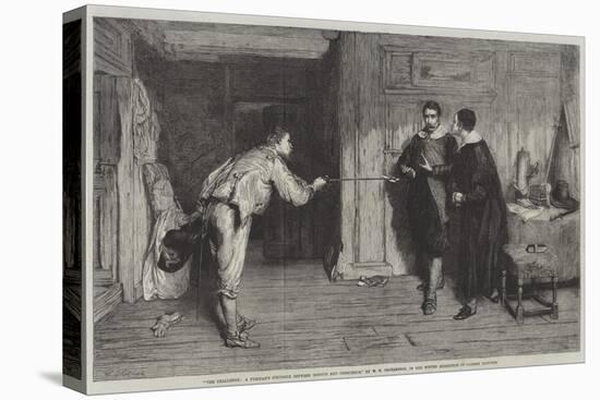 The Challenge, a Puritan's Struggle Between Honour and Conscience-William Quiller Orchardson-Premier Image Canvas