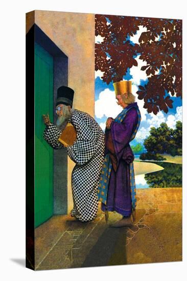 The Chancellor and Pompdebile-Maxfield Parrish-Stretched Canvas