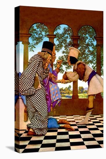 The Chancellor and the King Sampling Tarts-Maxfield Parrish-Stretched Canvas