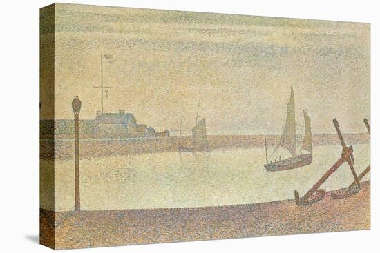 The Channel at Gravelines in the Evening-Georges Seurat-Stretched Canvas