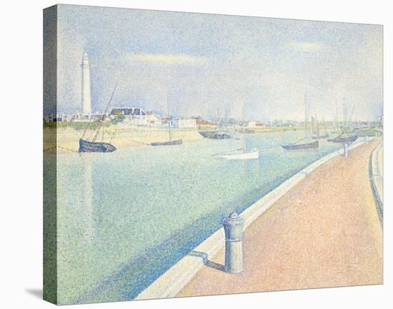 The Channel of Gravelines, Petit Fort Philippe, 1890-Georges Seurat-Stretched Canvas