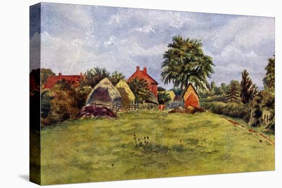 'The Chappells' cottage at Rolleston' by Kate Greenaway-Kate Greenaway-Premier Image Canvas