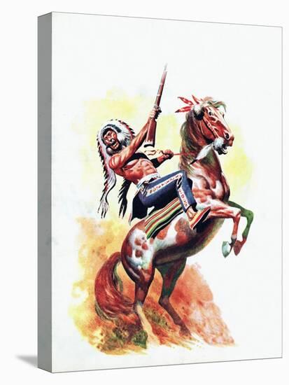The Charge of the Sioux-Don Lawrence-Premier Image Canvas