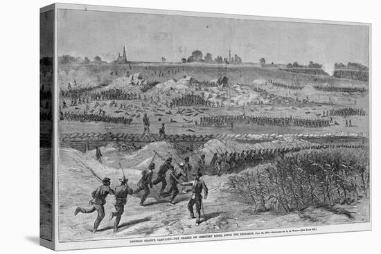 The Charge on Cemetery Ridge Magazine Illustration Published in Harper's Weekly-null-Premier Image Canvas