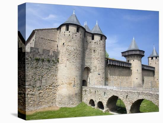 The Chateau Comtal Inside La Cite, Carcassonne, UNESCO World Heritage Site, Languedoc-Roussillon, F-David Clapp-Premier Image Canvas