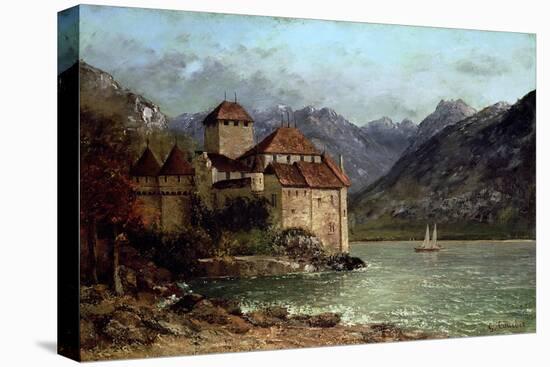 The Chateau de Chillon, 1875-Gustave Courbet-Premier Image Canvas