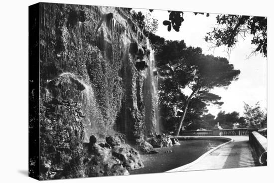 The Chateau Waterfall, Nice, South of France, Early 20th Century-null-Premier Image Canvas