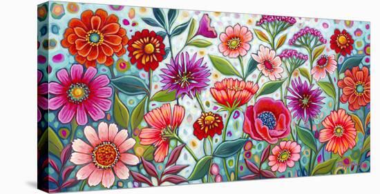 The Cheerful Garden-Peggy Davis-Stretched Canvas