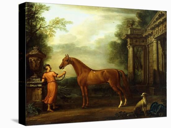 The Chestnut Arabian of Hampton Court, C.1726-John Wootton-Premier Image Canvas