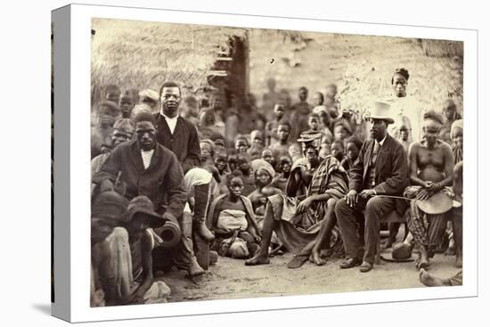 The Chief of Abeokuta and His Friends, Nigeria, C.1880-null-Premier Image Canvas