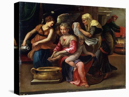 The Child's Bath, 16th Century-Parmigianino-Premier Image Canvas