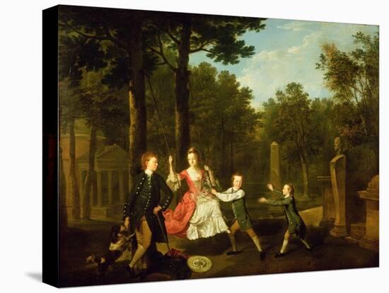 The Children of the 4th Duke of Devonshire-Johann Zoffany-Premier Image Canvas