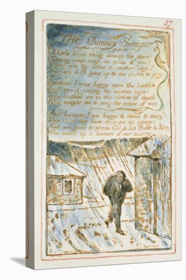 The Chimney Sweeper: Plate 37 from Songs of Innocence and of Experience C.1815-26-William Blake-Premier Image Canvas