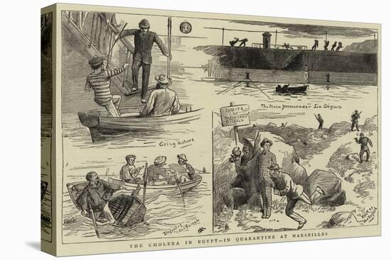 The Cholera in Egypt, in Quarantine at Marseilles-null-Premier Image Canvas