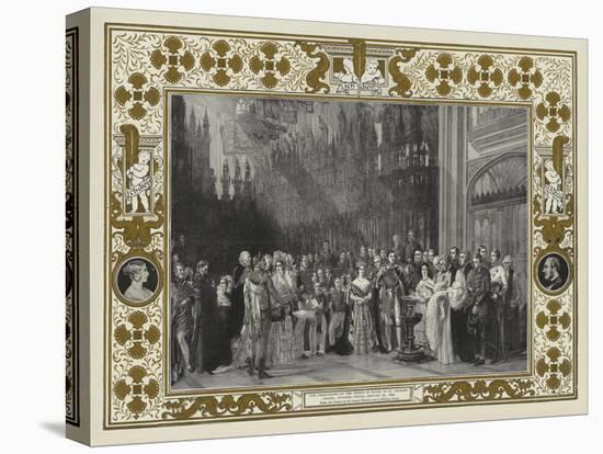 The Christening of the Prince of Wales in St George's Chapel, Windsor Castle, 25 January 1842-Sir George Hayter-Premier Image Canvas