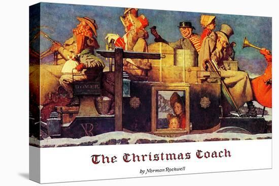 "The Christmas Coach", December 28,1935-Norman Rockwell-Premier Image Canvas