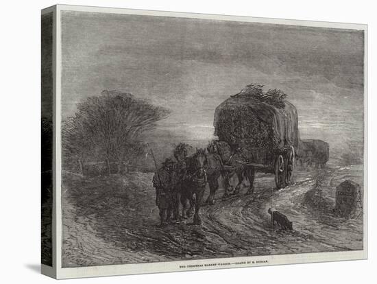 The Christmas Market-Waggon-Edward Duncan-Premier Image Canvas