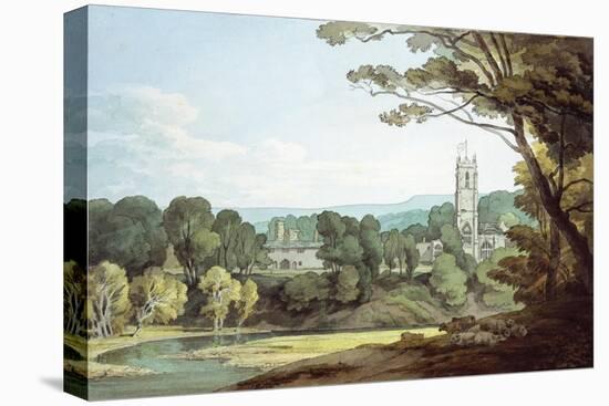 The Church and Castle at Tiverton, Devon-John White Abbott-Premier Image Canvas