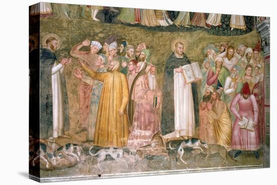 The Church Militant and Triumphant, Thomas and Peter Confuting the Heretics, Spanish Chapel,C.1369-Andrea di Bonaiuto-Premier Image Canvas