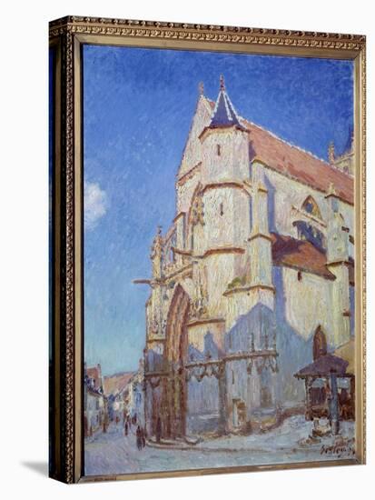 The Church of Moret, at Night in 1894, 1894 (Oil on Canvas)-Alfred Sisley-Premier Image Canvas