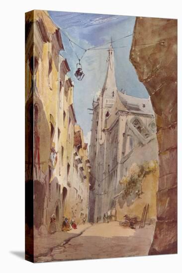 'The Church of St. Severin, Paris', 19th century-James Holland-Premier Image Canvas
