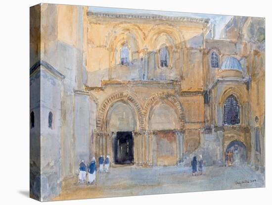 The Church of the Holy Sepulchre at Dawn, Jerusalem, 2019 (W/C on Paper)-Lucy Willis-Premier Image Canvas