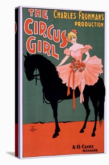 The Circus Girl, Trick Rider and Horse-null-Stretched Canvas