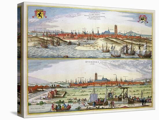 The City of Dunkirk During the Spanish Occupation, Published in Amsterdam, 1649-Joan Blaeu-Premier Image Canvas