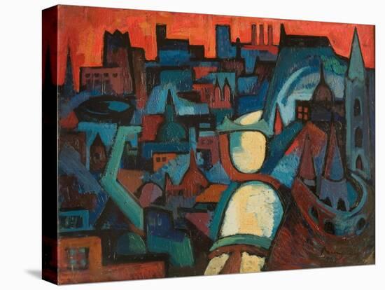 The City, the Danube at Budapest, 1963-Emil Parrag-Premier Image Canvas