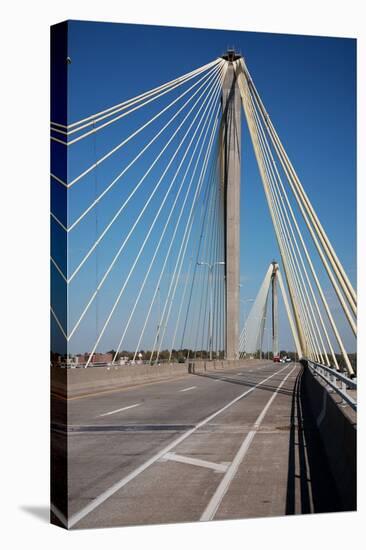 The Clark Bridge over the Mississippi River, also known as Cook Bridge, at Alton, Illinois-Joseph Sohm-Premier Image Canvas