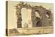 The Claudian Aqueduct, Rome, 1785 (W/C, Pen, Ink and Graphite on Paper)-Francis Towne-Premier Image Canvas