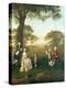 The Clavey Family in their Garden at Hampstead-Arthur Devis-Premier Image Canvas